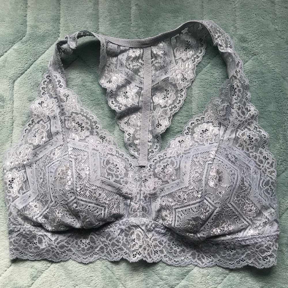 Sparkly Racerback Lace Bralette
